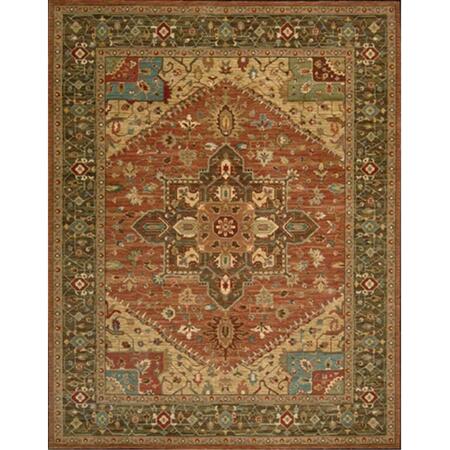 NOURISON Living Treasures Area Rug Collection Rust 5 Ft 6 In. X 8 Ft 3 In. Rectangle 99446671813